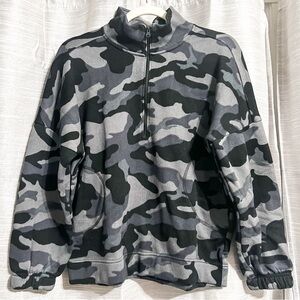 Old Navy | Girls Oversized Mock-Neck 1/2 Zip Fleece Pullover | XL (14-16)
